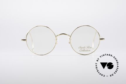 Savile Row Round 44/20 14kt Gold Fassung, klassisch runde vintage Brille aus den frühen 80ern, Passend für Herren und Damen