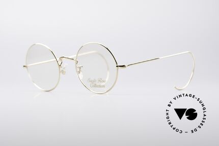 Savile Row Round 44/20 14kt Gold Fassung, feinste Fertigungsqualität (handmade in England), Passend für Herren und Damen