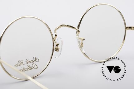 Savile Row Round 44/20 14kt Gold Fassung, Rahmen: 18% Nickel-Silber und 14kt Gold-Überzug, Passend für Herren und Damen