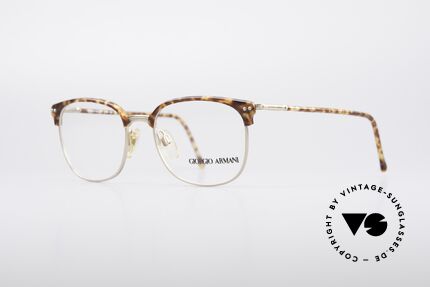 Giorgio Armani 359 Echt 90er Brillengestell, wahre 'Gentlemen-Brille' mit flexiblen Scharnieren, Passend für Herren