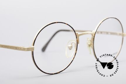 Giorgio Armani 129 Runde 80er Vintage Brille, ungetragen (wie alle unsere 1980er Jahre Klassiker), Passend für Herren und Damen