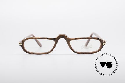 Persol 303 Ratti 80er Vintage Lesebrille, sehr noble Rahmengestaltung in wurzelholz-gold, Passend für Herren