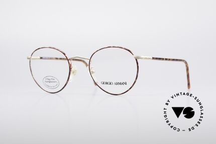Giorgio Armani 186 Zeitlose 90er Pantobrille, zeitlose Giorgio Armani Brillenfassung aus den 90ern, Passend für Herren