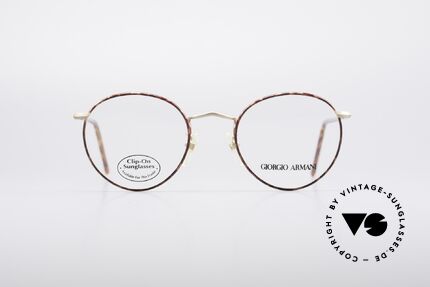 Giorgio Armani 186 Zeitlose 90er Pantobrille, "klassischer" geht's nicht (weltbekannte Panto-Form), Passend für Herren