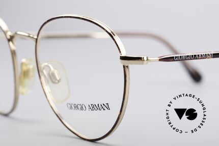 Giorgio Armani 165 Vintage Brille Panto 80er 90er, fast schon ein 'intellektuelles / spirituellen' Design, Passend für Herren