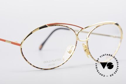 Casanova LC13 24kt Vergoldete Brille, ungetragen (wie alle unsere 80er vintage Kunst-Brillen), Passend für Damen Casanova LC13 24kt Vergoldete Brille, ungetragen (wie alle unsere 80er vintage Kunst-Brillen), Passend für Damen