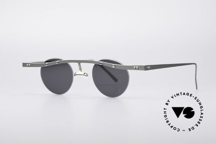 Theo Belgium Tita V7 90er Sonnenbrille, damals gemacht für die 'Avantgarde' und Individualisten, Passend für Herren