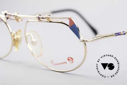 Casanova FC16 Kunstvolle Vintage Brille, farbenfrohe, geschwungene Fassung - Top-Qualität, Passend für Damen