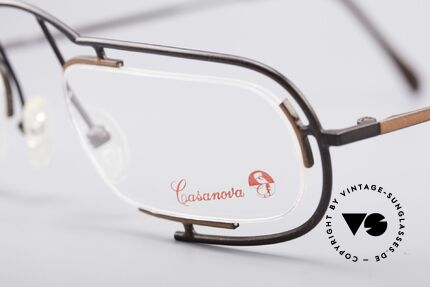 Casanova Clayberg Seltene Vintage Brille 80er, ungetragen (wie alle unsere seltenen Fassungen), Passend für Herren und Damen