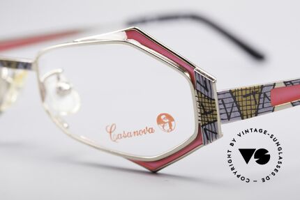 Casanova LC54 Damen Vintage Brille, ungetragen (wie alle unsere kunstvollen CASANOVAS), Passend für Damen