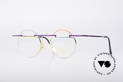 Taxi 221 by Casanova Vintage Kunstbrille, kunstvolle vintage Taxi by Casanova Brille der 80er, Passend für Damen