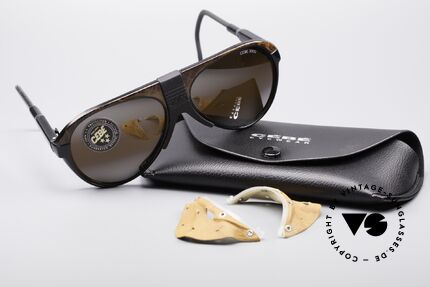 Cebe 1959 Rennfahrer Sonnenbrille, verstellbare Sportbügel & abnehmbarer Seitenschutz, Passend für Herren