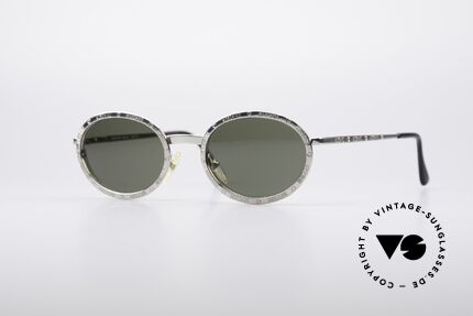 Moschino MM224 Love & Peace Sonnenbrille, ovale vintage Sonnenbrille von Moschino by Persol, Passend für Damen