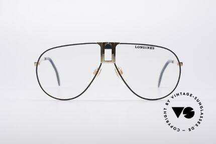 Longines 0154 Echte 80er Pilotenbrille, sehr edler Rahmen mit Federscharnieren by Metzler, Passend für Herren