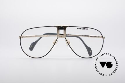 Longines 0154 Echte 80er Pilotenbrille, enorm hochwertig und markant (mal 'was anderes'), Passend für Herren