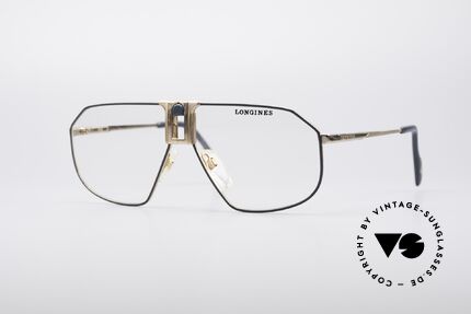 Longines 0153 80er Luxus Herrenbrille, hochwertige vintage Brillenfassung von LONGINES, Passend für Herren