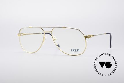 Fred America Cup Luxus Juwelier Brille, America Cup: das kostbarste vintage Modell von Fred, Passend für Herren