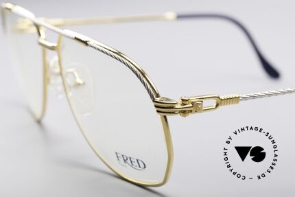 Fred America Cup Luxus Juwelier Brille, marines Design (charakteristisch Fred); Top-Qualität, Passend für Herren