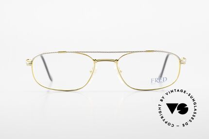 Fred Fregate Luxus Seglerbrille M Fassung, einmalige Designerbrille von Fred, Paris aus den 80ern, Passend für Herren