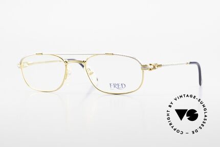 Fred Fregate Luxus Seglerbrille S Fassung, marines Design (charakteristisch Fred) in Top-Qualität, Passend für Herren