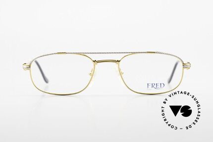 Fred Fregate Luxus Seglerbrille S Fassung, einmalige Designerbrille von Fred, Paris aus den 80ern, Passend für Herren