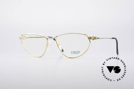 Fred Alize Luxus M Brillenfassung, Luxus-Brillenfassung von FRED, Paris aus den 80ern, Passend für Damen