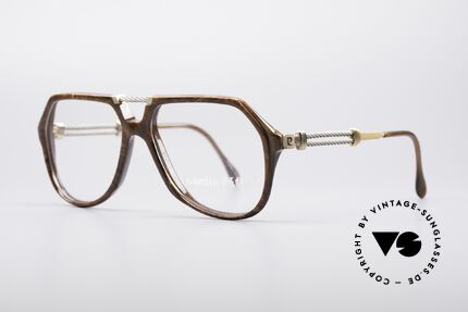 Pierre Cardin 802 Segler 80er Brille, Bügel & Brücke sind gedreht wie ein Segeltau, Passend für Herren