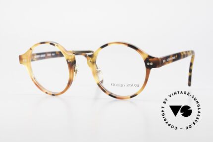 Giorgio Armani 341 80er Vintage Brille No Retro, ein absoluter Klassiker in legendärem "Panto-Stil", Passend für Herren und Damen