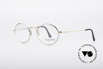 Giorgio Armani 156 Ovale Vintage Brille 1980er, dezenter, zeitloser Stil; passt gut zu fast jedem Look, Passend für Herren und Damen