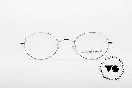 Giorgio Armani 1094 Kleine Ovale Fassung, schlichte "Draht-Brille" in sehr puristischem Design, Passend für Herren und Damen