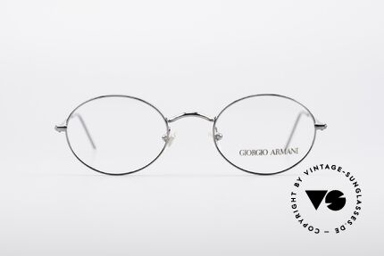 Giorgio Armani 1094 Kleine Ovale Brille, schlichte "Draht-Brille" in sehr puristischem Design, Passend für Herren und Damen