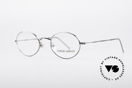 Giorgio Armani 1094 Kleine Ovale Brille, ähnlich der legendären "Armani 229 Schubert Brille", Passend für Herren und Damen