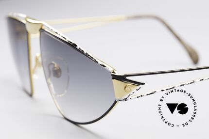 St. Moritz 402 Jupiter 90er Luxus Brille, enorm hochwertig (vergoldet & sehr aufwändig lackiert), Passend für Herren und Damen