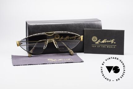 St. Moritz 402 Jupiter 90er Luxus Brille, Größe: large, Passend für Herren und Damen