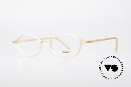 Oliver Peoples OP561 Vintage 90er Brillenfassung, zeitlos, schlicht und elegant (transluzenter Rahmen), Passend für Herren und Damen
