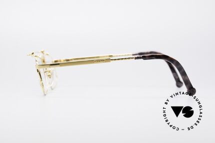 Chai No4 Square Vergoldete Wasserhahn Brille, Größe: medium, Passend für Herren und Damen