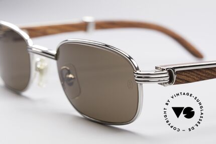 Cartier Breteuil Luxus Holzsonnenbrille, von 1998 (nach CARTIER Übernahme durch Richemont), Passend für Herren Cartier Breteuil Luxus Holzsonnenbrille, von 1998 (nach CARTIER Übernahme durch Richemont), Passend für Herren
