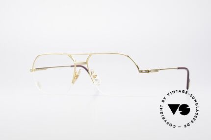 Cartier Orsay Halbrand Luxus Herrenbrille, markante Cartier Brillenfassung in Größe 56°15, Passend für Herren
