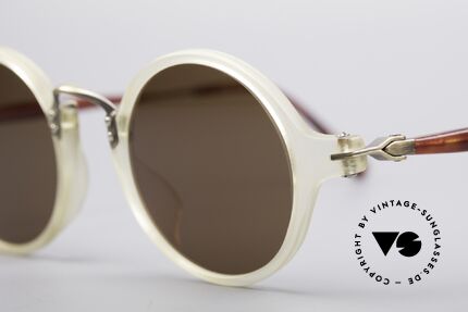 Matsuda 2818 Runde 90er Luxus Brille, komplette Fassung mit viel Liebe zum Detail (100% UV), Passend für Herren und Damen