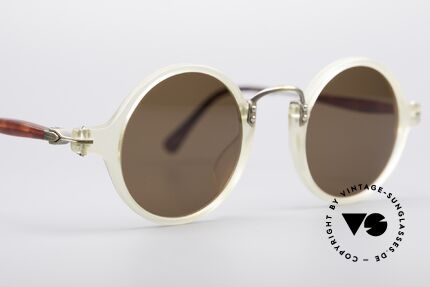 Matsuda 2818 Runde 90er Luxus Brille, ungetragenes EINZELSTÜCK für alle Qualitäts-Liebhaber, Passend für Herren und Damen
