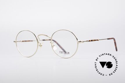 Matsuda 2672 Runde 90er Designer Brille, verkörpert Lifestyle & Qualitätsanspruch gleichermaßen, Passend für Herren und Damen