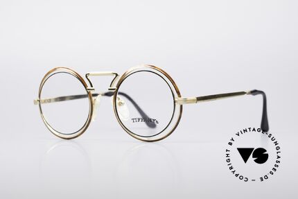 Tiffany T18 Vintage Juwelier Fassung, kunstvolle Brillenfassung mit flexiblen Federscharnieren, Passend für Damen Tiffany T18 Vintage Juwelier Fassung, kunstvolle Brillenfassung mit flexiblen Federscharnieren, Passend für Damen