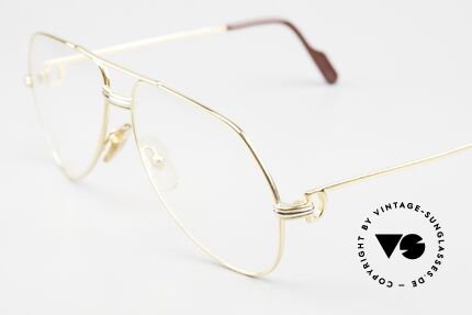 Cartier Vendome LC - M Luxus Aviator Brille 22kt, u.a. von David Bowie getragen (Cannes Festival, 1983), Passend für Herren