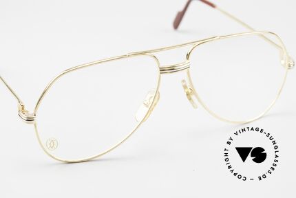 Cartier Vendome LC - M Luxus Aviator Brille 22kt, absolute Luxus-Fassung (22kt vergoldet) im Pilotenstil, Passend für Herren