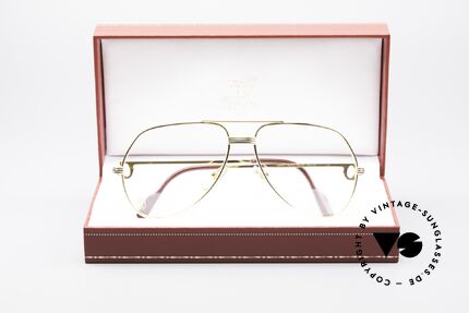 Cartier Vendome LC - M Luxus Aviator Brille 22kt, KEINE Retrobrille, sondern ein altes vintage ORIGINAL, Passend für Herren