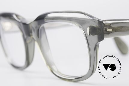 Meitzner York Old School 70er Brille, transluzenter (durchsichtiger) Rahmen; typisch 70er, Passend für Herren