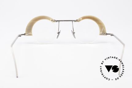 B. Angeletti Schwärmer Echthorn Vintage Brille 1994, ungetragenes Einzelstück aus den frühen 1990er Jahren, Passend für Herren und Damen
