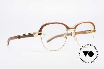 Cartier Malmaison Bubinga Edelholzbrille, kostbare Rarität der teuren 'Precious Wood' Serie, Passend für Herren und Damen