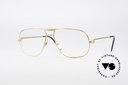 Cartier Tank Rose - L Limitierte Luxus Brille, kostbare und markante Herrenbrille in zeitlosem Design, Passend für Herren