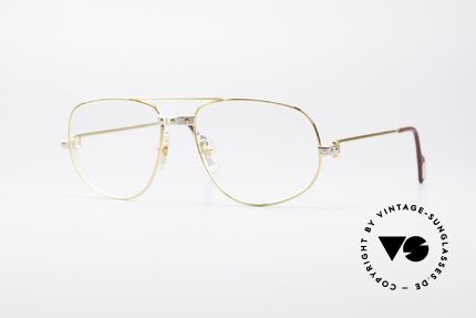 Cartier Romance Santos - L Luxus Brille, vintage Cartier Luxus-Brillenfassung; Modell ROMANCE, Passend für Herren